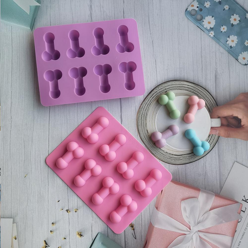 Cake Mold Dick Ice Cube Tray Silicone Mold Soap Candle Moulds Sugar Craft Tools Chocolate Mould Mini Ice Cream Forms 6