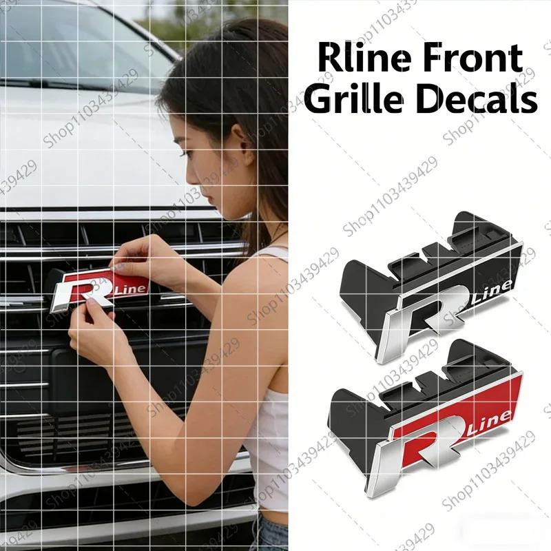 Auto Front Hood Grille Emblem ABS Badge For VW Volkswagen Rline GTI R R36 Golf Passat Polo Tiguan Touareg CC Scirocco ZY2