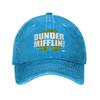 The Office Dunder Mifflin Recycle Logo Baseball Caps Vintage Distressed Washed TV Series Headwear Unisex Outdoor Hats Cap