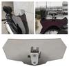Universal Airflow Adjustable Motorcycle Windscreen Windshield Wind Deflector (Black)