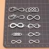 Charms Jewelry Making Supplies Infinity Symbol Components Handmade 10pcs/set