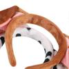 2 Pack Dog Ears Headband Furry Puppy Ears Hair Hoop