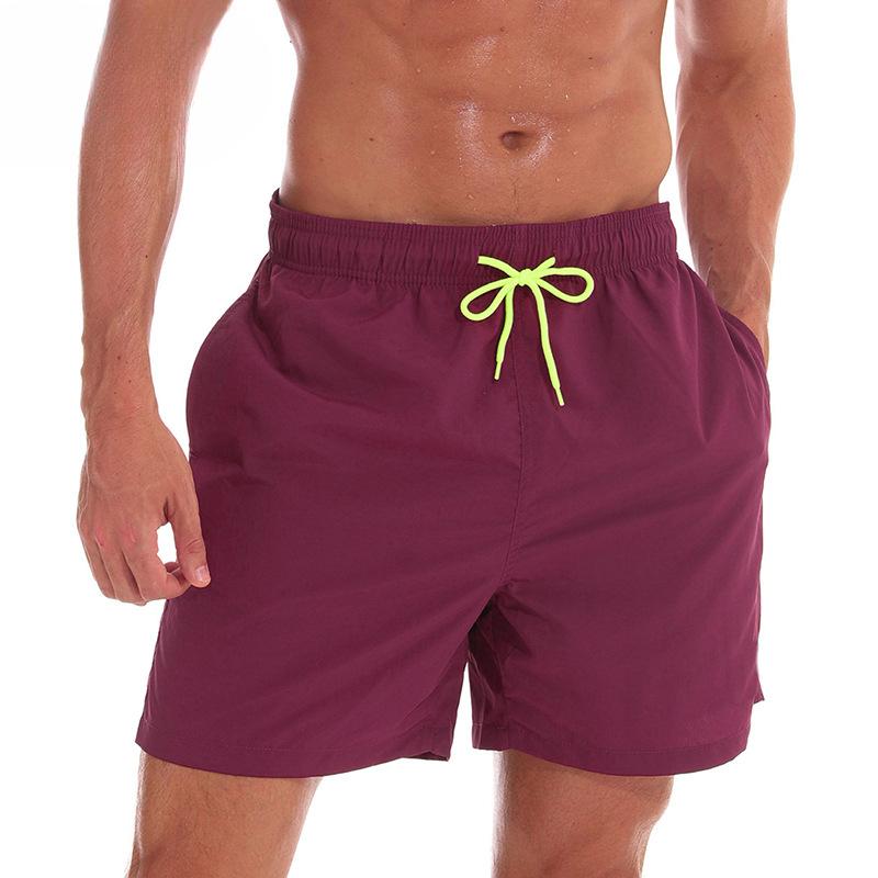 Summer Men's Beach Pants Men's Four-point Shorts Breathable Lotus Leaf Water Repellent Sports Casual Pants