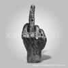 Personality Resin Gesture Middle Finger Statue Finger Sculpture Decoration Home Art Ornament Decoration