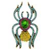 Rhinestone Vintage Colorful Spider Brooch Small Fashion Insect Pin 4 Colors Available High Quality New 2023