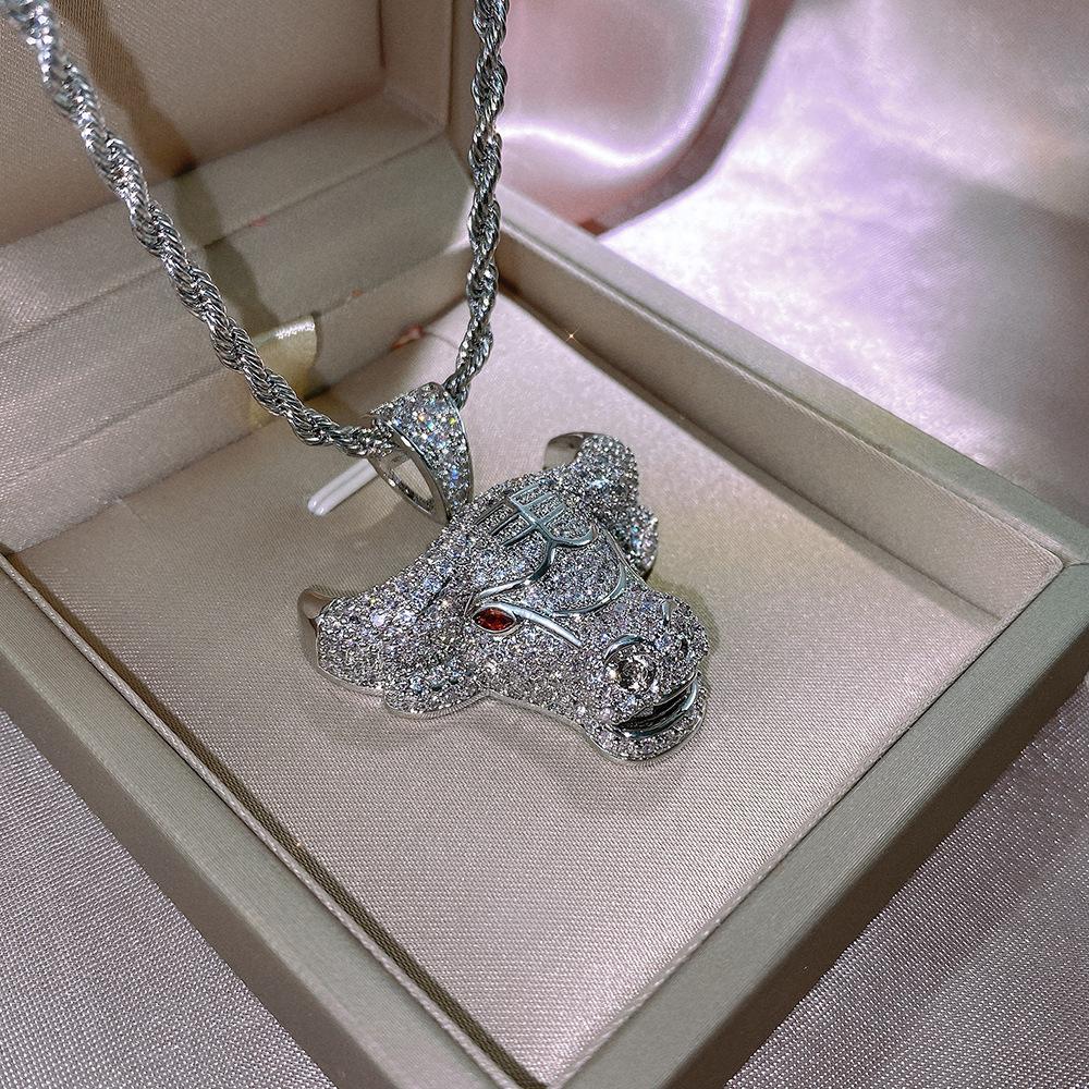 New Style Fashionable and Personalized Men Creative Domineering Zodiac Ox Head Pendant Necklace