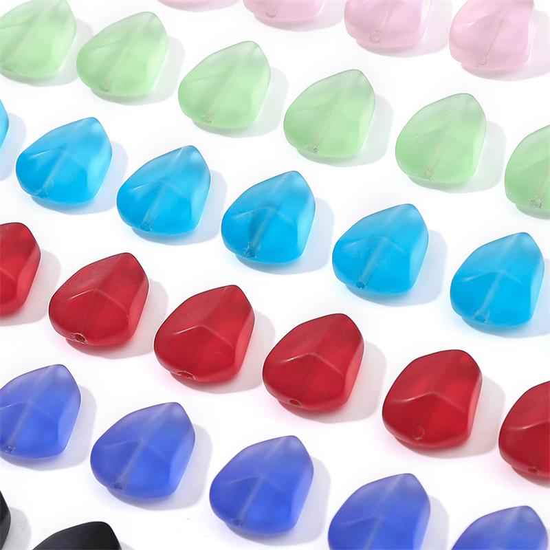 Матовые ограненные бусины из плоского камня из хрустального стекла для изготовления украшений своими руками, разных цветов