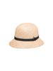 Beulaunhaes Classic Straw Cloche With Feather Detail