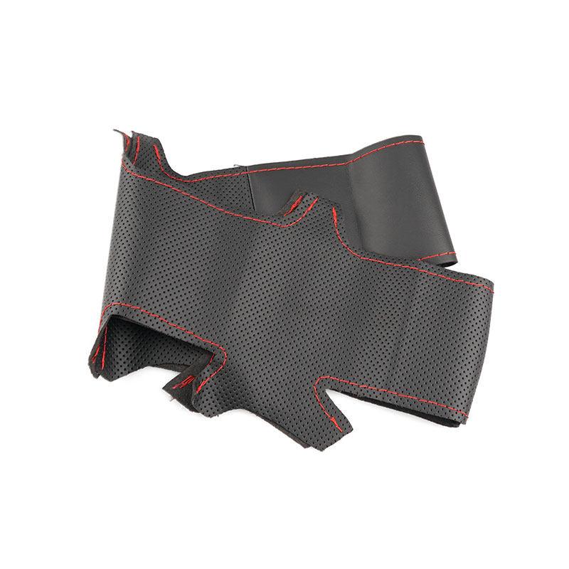 For Kia Carens 2004 2005 2006 Borrego 2007-2016 Car-styling Steering Wheel Hand-stitched Microfiber Leather Cover Trim Interior