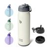 BOTTLE BOTTLE Water Bottle, 650ml, Kids' Water Bottle with Straw, Direct Drinking, Insulated Water Bottle with Bottom Storage, 2-Way Lid, Vacuum Insul