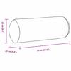 Bolster Cushions 2 pcs Light Grey Ø 25 x 70 cm Fabric