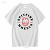 Spitfire Wheels Футболка Bighead Classic Белый Черный Красный винтаж Стирка мужская Стильная дизайнерская одежда мода Дышащая Мягкая