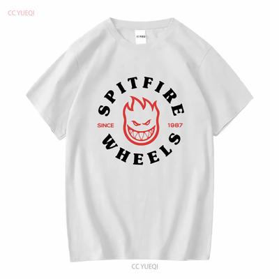 Spitfire Wheels Футболка Bighead Classic Белый Черный Красный винтаж Стирка мужская Стильная дизайнерская одежда мода Дышащая Мягкая