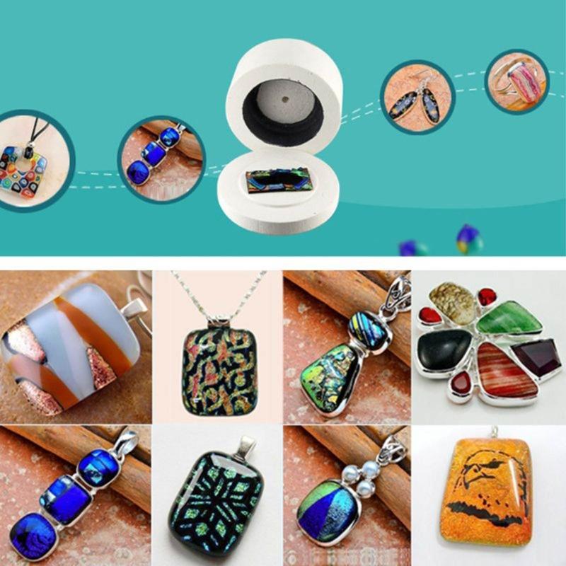 Ceramic Fiber Professional Microwave Heating Kiln Large Small Microwave Kiln Fusing Glass for Making DIY Jewelry Tools