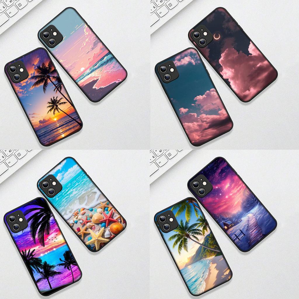 for Apple iPhone 17 16 14 15 Plus Pro Max 16E ProMax + 15Plus 15+ 16+ Casing Case Mountain Universe Galaxy Sea Beach Travel
