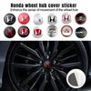 4Pcs 56mm Car Wheel Center Emblem Sticker Hub Cap Badge For Honda Mugen Power TypeR Jazz City Civic Accord FIT HRV XRV CRV GK5
