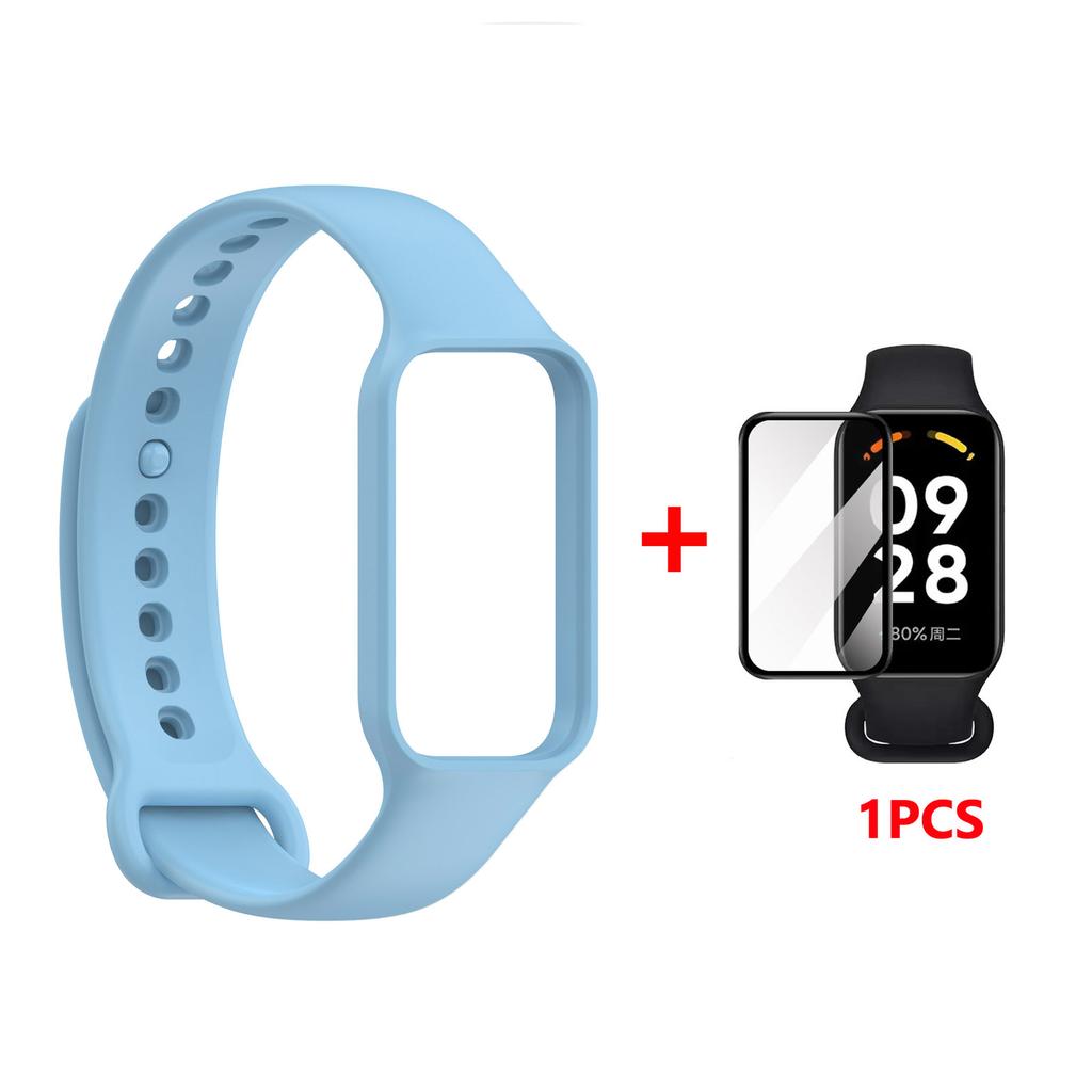 Replacement Strap For Redmi Smart Band 2 Silicone Watchbands Strap For Xiaomi Smart Band 8 Active Strap Bracelet