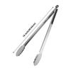 9/12/16 Inch Stainless Steel BBQ Grilling Tongs Salad Food Clip Non-Slip Handle Bread Serving Tong Cooking Barbecue Clip Clamp