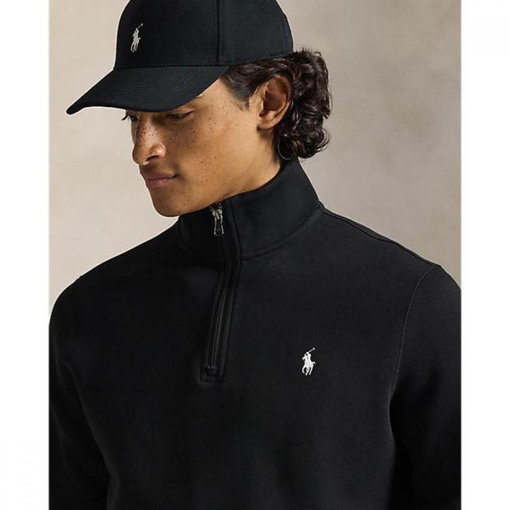 Polo Ralph Lauren Мужской пуловер с воротником-молнией на четверть, двойной вязки