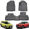 Compatible with Toyota Rocky 3D Floor Mats 3D Car Mats Car Floor Mats 3D Car Mats TPE Material Stain Resistant Antibacterial Waterproof Protective
