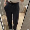 LULU Throwback Yoga Pants: High Waist, Hip-Lifting, Wide Leg, Casual Drawstring