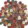 15-25mm 50pcs Retro Wooden Buttons 2 Holes for Handwork Sewing Scrapbook Clothing Button DIY Crafts Accessories Gift Card Decor