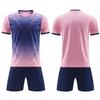 Mens Soccer Jersey Set Short Sleeve Team Training Uniform Breathable Football Shirt Kids