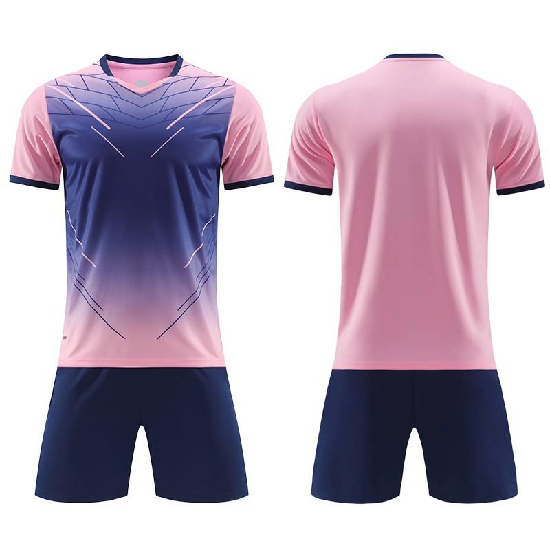 Mens Soccer Jersey Set Short Sleeve Team Training Uniform Breathable Football Shirt Kids