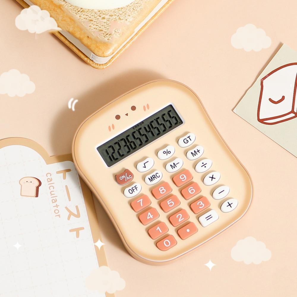 Канцелярские принадлежности Маленький милый калькулятор в форме хлеба Мультяшный мини-калькулятор для школы