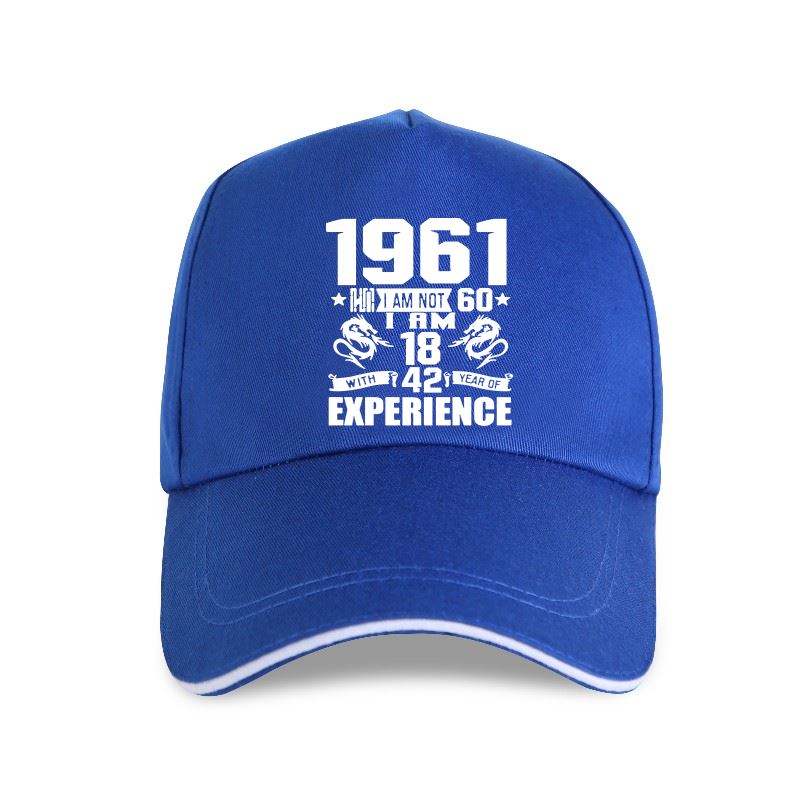 Новая кепка, забавная, сделанная в 1961 году, подарок на 60-летие, принт, шутка, 60 лет, повседневная бейсболка для мужа, хлопок, унисекс