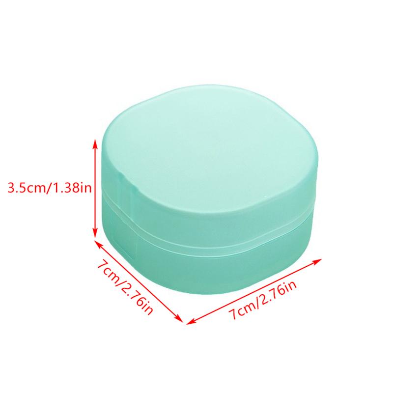 1Pc Round Travel Soap Box Creative Pp Bathroom Travel Waterproof Sealed Portable Soap Box With Lid Soap Rack Supplies