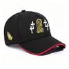 Cross And Prayer Hands Fashion Trendy Baseball Cap, Unisex Outdoor Sports Adjustable Trucker Cap, Lightweight Comfortable Casual Dad Hat
