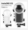 2025 Невидимый чехол для дайвинга для Insta360 X3 Водонепроницаемый протектор 2023 Новинка для Insta 360 X3 Подводный 50M Аксессуары для дайвинга