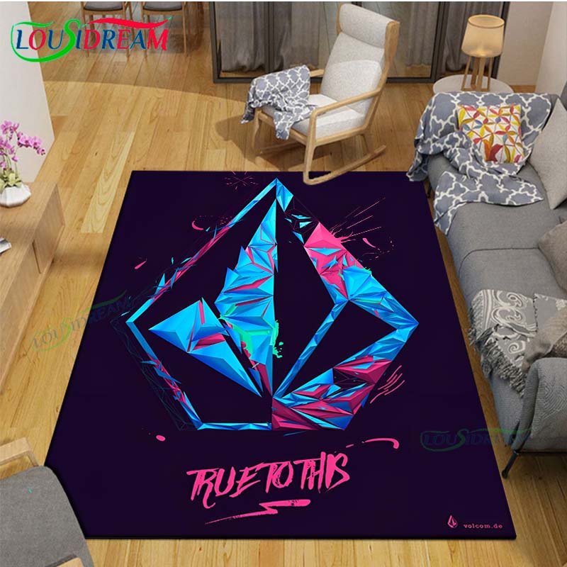 Fashion V-VOLCOMS Carpets Bedroom Becoration Living Room Decoration Carpets for Bed Room Rug Anime Rug  Area Rug