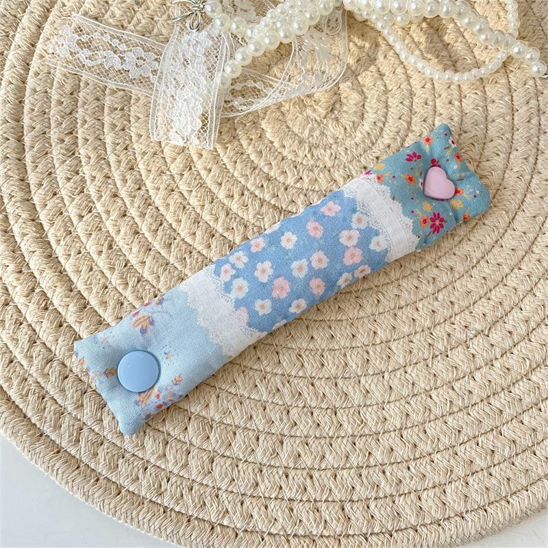 Органайзер для хранения кабелей с цветочным узором, держатель для зарядного кабеля, органайзер для кабеля наушников, тканевый, милый, фиксирующий, инструменты для организации