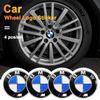 AAAXC1 4pcs Car Wheel Center Hub Cap Badge Logo Sticker For BMW M Performance E84 E87 X5 E70 F25 E90 E91 F01 F02 E60 E61 F10 F15 F30 M3