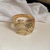 Leaf Cuff Bangles Gold Silver Exaggerated Bracelet Unique Wide Open Bangle  Women