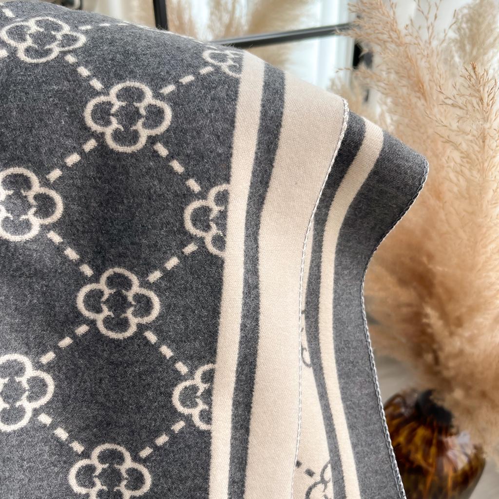 Новая элегантная модная имитация шали Кашемировый жаккардовый узор Шарф Зимняя коллаборация Теплый шарф Шаль На улице