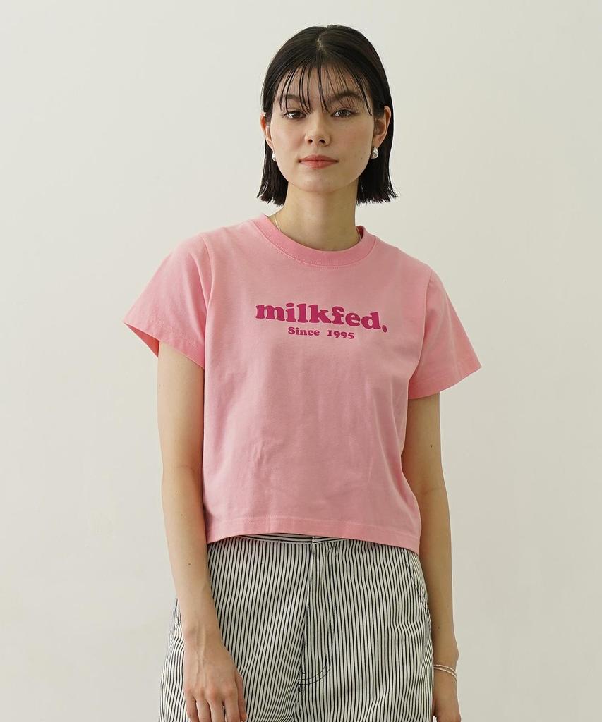 Milkfed Cooper Logo Compact Short Sleeve COOPER LOGO COMPACT Small Tee, S/S TEE, 103252011007, LtPINK,