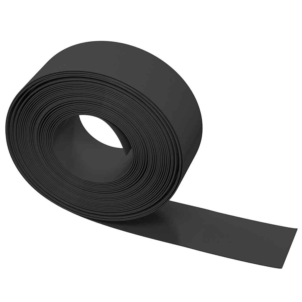 Vidaxl Obrzeża Ogrodowe, 2 Szt., Czarne, 10 M, 20 Cm, Polietylen