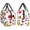 Ланч-бокс Dots Ladybug, термосумка для ланча для женщин и мужчин, многоразовые сумки для ланча, идеально подходят для офиса, кемпинга, походов, пикника