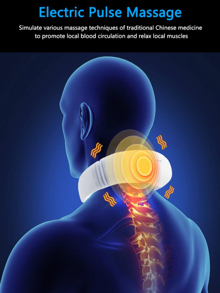 Безболезненный импульсный массажер для шеи, боль в спине и ногах, снимающий усталость, здоровье, 6 режимов, снимающий усталость