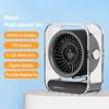 Настольный вентилятор LED цифровой 3000 мАч USB перезаряжаемый вентилятор для кемпинга 100 регулируемый тихий настольный вентилятор турбо-поток воздуха для спальни офиса