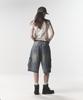 PHYSICAL DEPARTMENT Bermuda Cargo Denim Pants_Vintage Blue