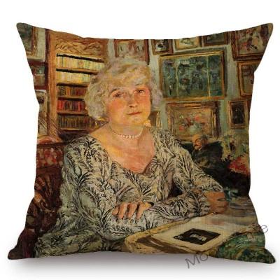 French Painter Edouard Vuillard Abstract Impressionism Home Decorative Oil Painting Sofa Throw Pillow Cases Linen Cushion Cover