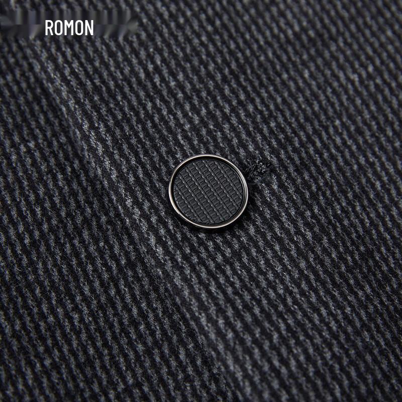 ROMON Мужской полосатый блейзер из смесовой шерсти с эластаном, в стиле business casual