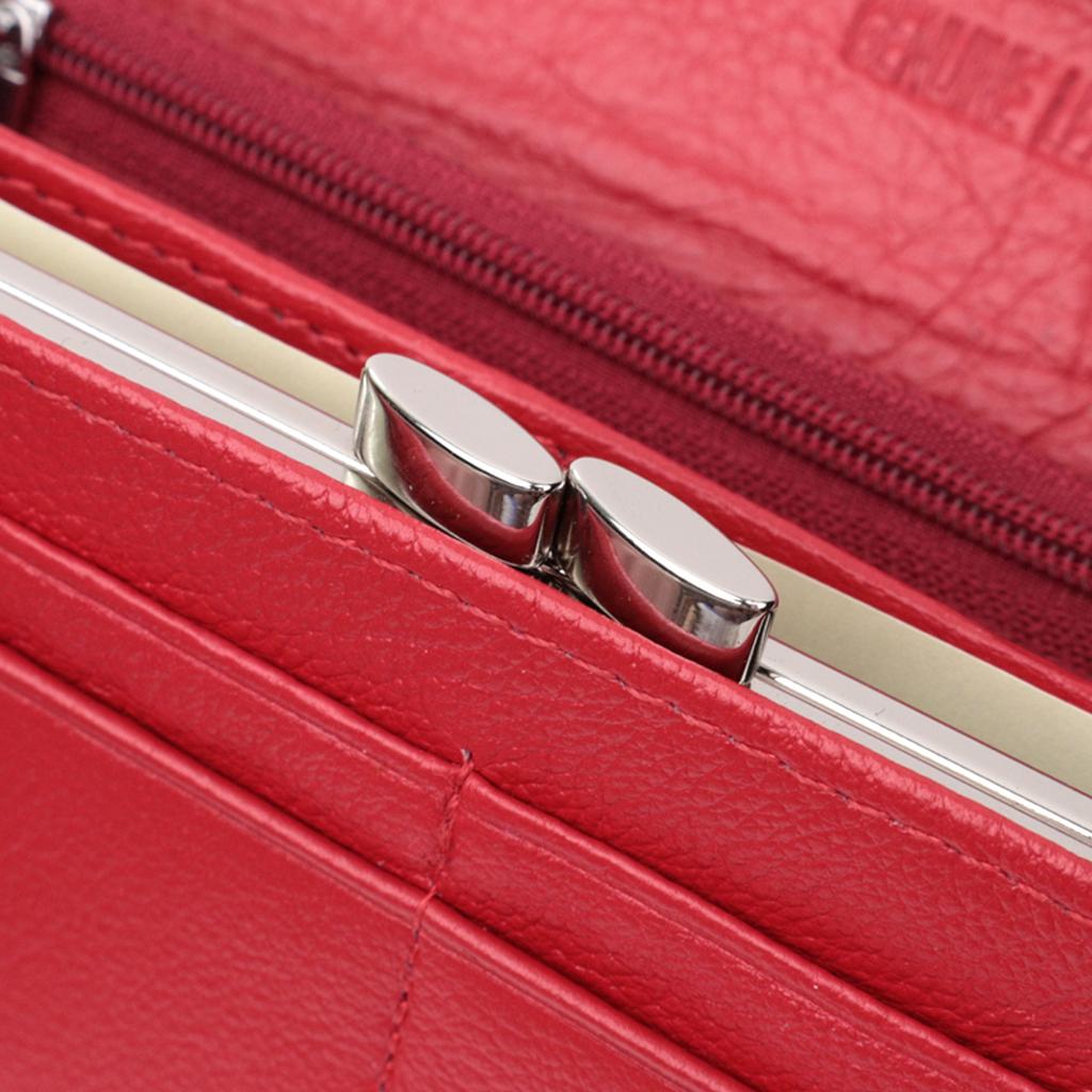 Classic Women's Wallet Made of Genuine Leather ST Leather 22675 Red