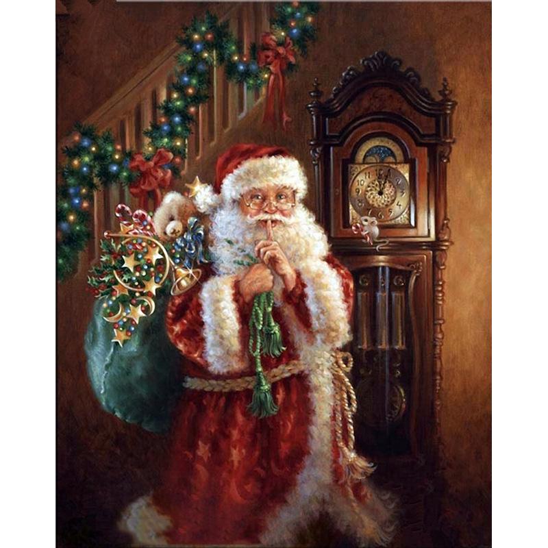 DIY Санта-Клаус 5D алмазная живопись полный круглый дрель Снеговик Алмазная вышивка наборы крестиков Рождественский подарок домашний декор