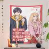 Гобелен Lv999 Yamada-Kun, Настенное искусство Аниме Акане и Ямада, Сладкий Романтический Декор Спальни Для Фанатов