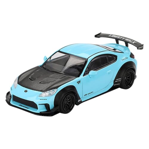 MINI GT 1/64 Scale Toyota GR86 LBNation Baby Blue (Right-Hand Drive) Finished Model MGT00873-R